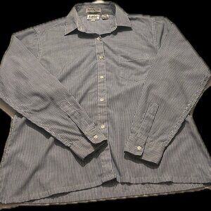 Vintage Pinstripe Tailored Dress Shirt